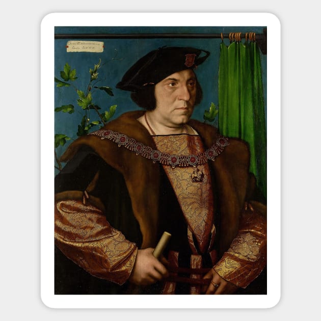 Portrait of Sir Henry Guildford - Hans Holbein Sticker by themasters